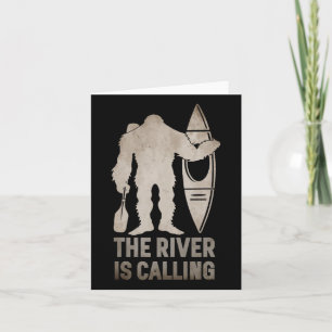 Carte Bigfoot River Kayak Sasquatch Camping Canot Cadeau
