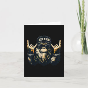 Carte Bigfoot Rock Sur Sasquatch Vibes Métal Lourdes Hom