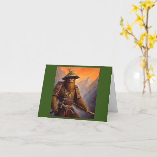 Carte Bigfoot Samurai (Fleur jaune)