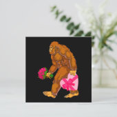 Carte Bigfoot Sasquatch Funny Valentines Jour Amour (Debout devant)