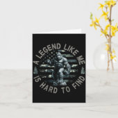 Carte Bigfoot Sasquatch une légende comme moi est diffic (Fleur jaune)