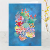 Carte Biglietto di invito o di auguri (Fleur jaune)