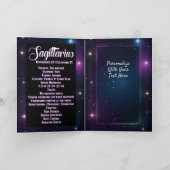 Carte Bijou personnalisé Galaxie Zodiac Sagittaire (Intérieur)