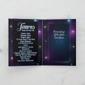 Carte Bijou Personnalisé Galaxie Zodiaque Taureau (Intérieur)