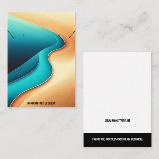 Carte bijoux (Devant / Derrière)