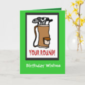 Carte Bijoux de golf (Fleur jaune)