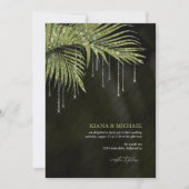 Carte Bijoux feuille Mariage vert ID830 (Devant)