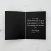 Carte Bijoux Noirs Élégants Perles Et Or 90e Anniversair (Intérieur)