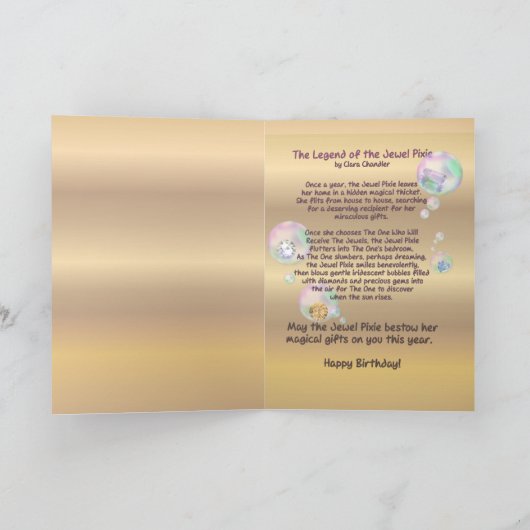 Carte Bijoux Pixie Legend (Intérieur)