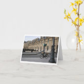 Carte Bike à Paris, Drybrush Notecard (Fleur jaune)