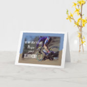 Carte Bike Birthday (Fleur jaune)