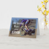 Carte Bike Birthday (Fleur jaune)