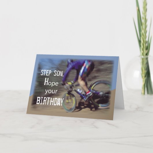 Carte Bike Birthday (Devant)