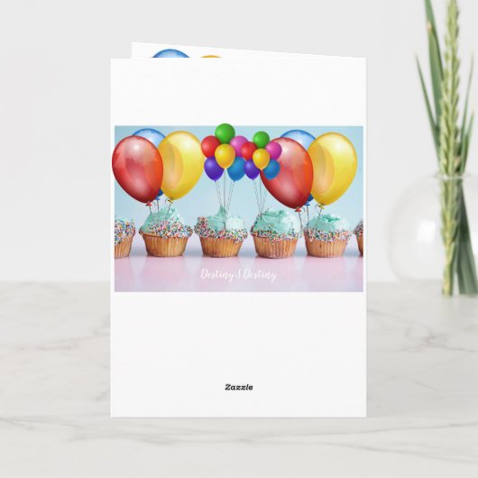 Carte Bike Sport Joyeux Anniversaire Famille Amis Destin (Dos)