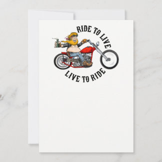 Carte biker motard ride to live