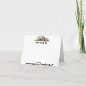 Carte BIKER Schnauzer Minature (Dos)