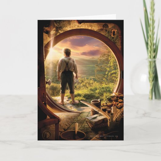 Carte BILBO BAGGINS™ Retour dans le collage de shire (Devant)