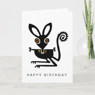 Carte BILBY à main - Animal australien - Joyeux annivers