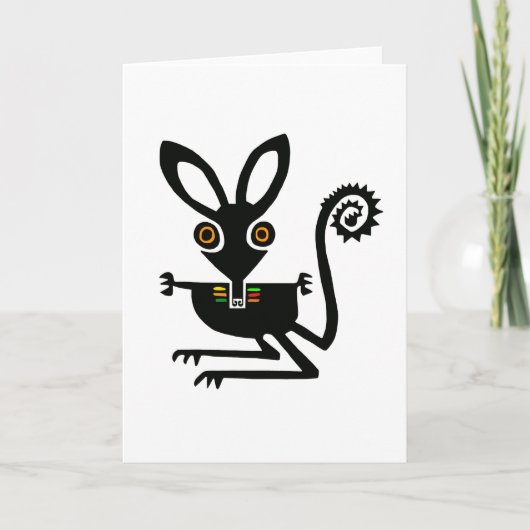 Carte BILBY graphique - Animaux australiens en voie de d (Devant)