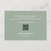 Carte Bilingue Vietnamienne Peony Chanson Hy Wedding RSV (Dos)