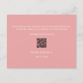 Carte Bilingue Vietnamienne Peony Chanson Hy Wedding RSV (Dos)