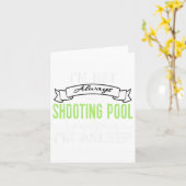 Carte Billard amusant Billard Tee Pas Toujours Tirer Poo (Fleur jaune)