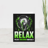 Carte Billard amusant Design 8 Ll Snooker Pool Stick (Devant)