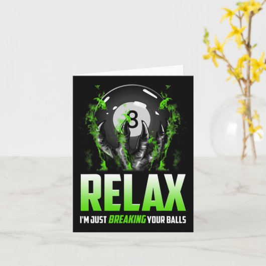 Carte Billard amusant Design 8 Ll Snooker Pool Stick (Fleur jaune)