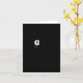 Carte Billard amusant Manche longue pour un billard 8-ll (Fleur jaune)