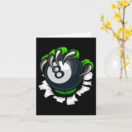 Carte Billard amusant ongles Art Billard Jouer Piscine P (Fleur jaune)