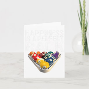Carte Billard amusant Parfait Billard en rack Tee