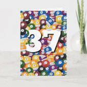 Carte Billard d'anniversaire pour 37e anniversaire (Devant)