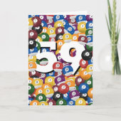 Carte Billard d'anniversaire pour 59e anniversaire (Devant)