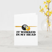 Carte Billard de piscine amusant (Fleur jaune)