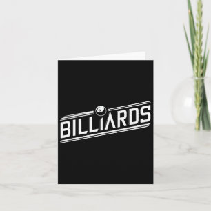 Carte "billard" - Design élégant