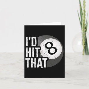 Carte Billard Drôle Id Touché Ce Joueur De Billard 8 Hui