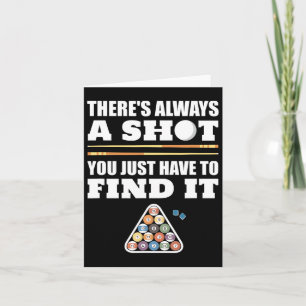 Carte Billard Joueur de billard Cadeau pour hommes femme