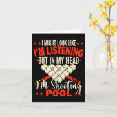 Carte Billard Joueur Pool Table Snooker Pyramide Billia (Fleur jaune)