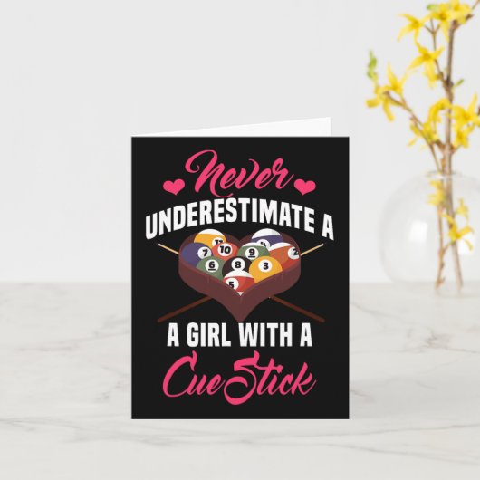 Carte Billard Joueuse de table Snooker Pyramide Billia (Fleur jaune)