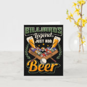 Carte Billard légendaire (Fleur jaune)