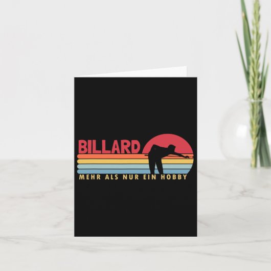 Carte Billard plus qu'une plaque (Devant)