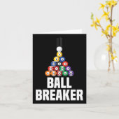 Carte Billard Pool Ball Breaker Funny (Fleur jaune)