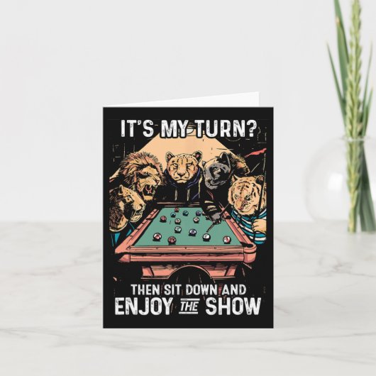 Carte Billard Rack Cue Stick Table de billard Playe Bill (Devant)