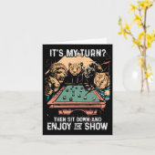 Carte Billard Rack Cue Stick Table de billard Playe Bill (Fleur jaune)