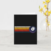 Carte Billard rétro Ll Huit Pool Table Snooker Pyrami (Fleur jaune)