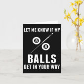 Carte Billards Pool Joueurs Snooker Cue Me Faire Savoir (Fleur jaune)