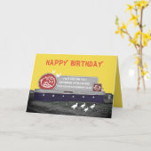 Carte BILLBOARD D'ANNIVERSAIRE PERSONNALISÉ AVEC Ducks D (Fleur jaune)