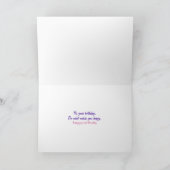 Carte bille d'anniversaire de fils (Intérieur)