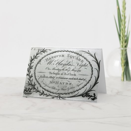 Carte Billet à "Night de M. Haydn's" à Hannovre (Devant)