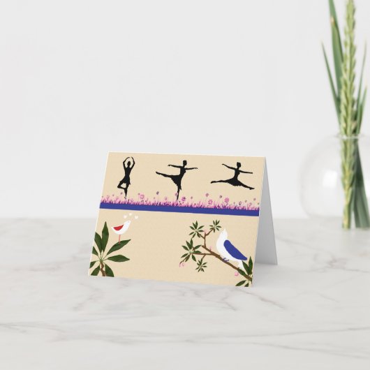 Carte Billet Bird & Ballet (Devant)
